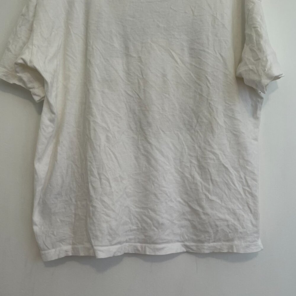 AMERICAN EAGLE Smiley Company Keep Smiling Oversized Graphic Tee White Floral M - Picture 15 of 16